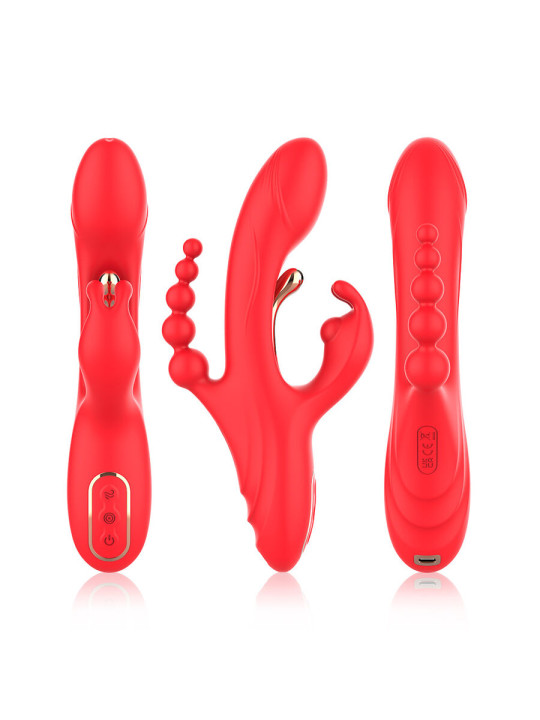 ARMONY VIBRADOR ESTIMULADOR PUNTO G Y CLITORIS ROJO
