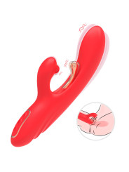 ARMONY VIBRADOR ESTIMULADOR PUNTO G Y CLITORIS CON LENGUA OSCILANTE ROJO