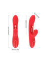 ARMONY VIBRADOR ESTIMULADOR PUNTO G Y CLITORIS CON LENGUA OSCILANTE ROJO