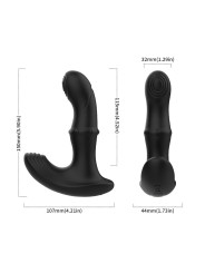 ARMONY VIBRADOR ANAL PROSTATA CONTROL REMOTO NEGRO