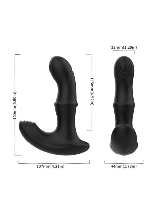 ARMONY VIBRADOR ANAL PROSTATA CONTROL REMOTO NEGRO