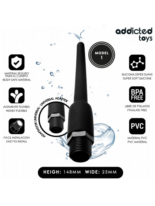 ADDICTED TOYS LIMPIADOR ANAL CON ADAPTADOR UNIVERSAL MODELO 1