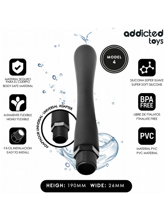 ADDICTED TOYS LIMPIADOR ANAL CON ADAPTADOR UNIVERSAL MODELO 4