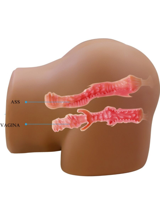 CRAZY BULL GERIANN TRASERO FEMENINO REALISTA VIBRADOR SUCCIONADOR CON SONIDO 55 KG