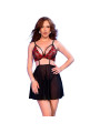 CHILIROSE CR 4869 BABYDOLL NEGRO ROJO L