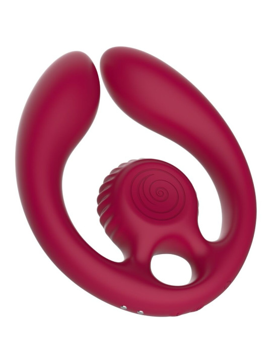 SNAIL VIBE GIZI DUO ESTIMULADOR DE PAREJAS CONTROL REMOTO BURDEOS