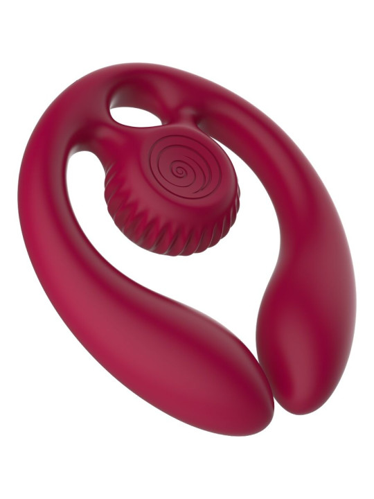 SNAIL VIBE GIZI DUO ESTIMULADOR DE PAREJAS CONTROL REMOTO BURDEOS