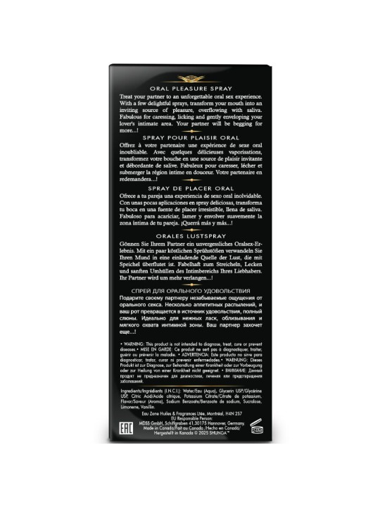 SHUNGA WAVES PLEASURE SPRAY ORAL SEDUCTOR SANDIA 20 ML