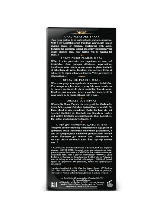 SHUNGA WAVES PLEASURE SPRAY ORAL SEDUCTOR FRESA 20 ML