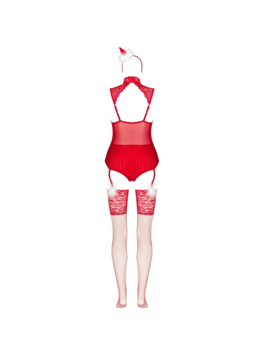 LIVCO CORSETTI FASHION LIMPID SNOWFLAKES LC 90604 BODY MEDIAS DIADEMA NAVIDENA L XL
