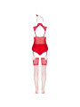 LIVCO CORSETTI FASHION LIMPID SNOWFLAKES LC 90604 BODY MEDIAS DIADEMA NAVIDENA L XL
