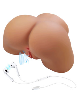 CRAZY BULL ILANA TRASERO FEMENINO REALISTA VIBRADOR SUCCIONADOR CON SONIDO 68 KG