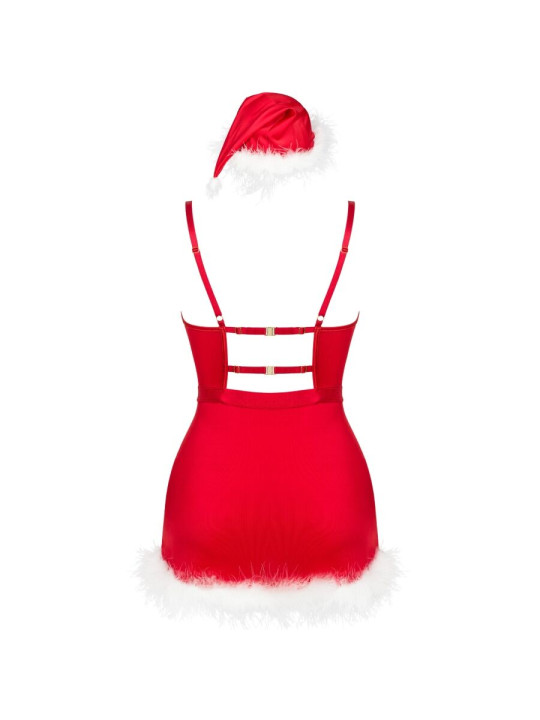 LIVCO CORSETTI FASHION AGETHE LC 90607 CAMISA TANGA GORRO NAVIDENO L XL