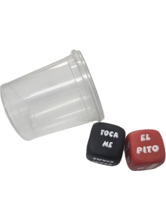 DIABLO PICANTE DADOS VERBO LUGAR DEL CUERPO CON CUBILETE