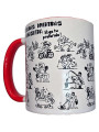 DIABLO PICANTE TAZA BLANCA POSTURAS KAMASUTRA ASA ROJA 370 ML