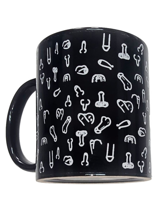 DIABLO PICANTE TAZA NEGRA PENES 370 ML