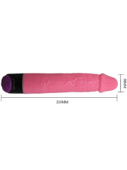 VIBRADOR REALISTICO ROSA 23 CM MULTIVELOCIDAD DE LA MARCA BAILE