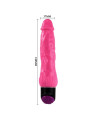 VIBRADOR REALISTICO ROSA 24 CM MULTIVELOCIDAD DE LA MARCA BAILE