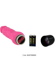 VIBRADOR REALISTICO ROSA 24 CM MULTIVELOCIDAD DE LA MARCA BAILE