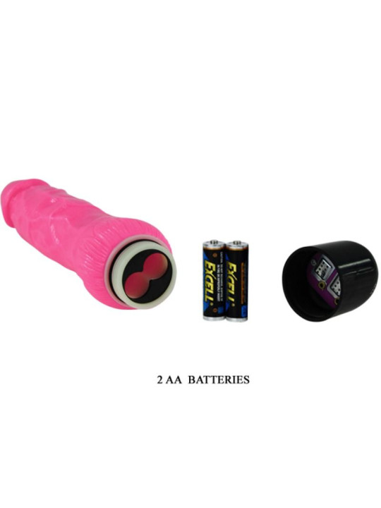 VIBRADOR REALISTICO ROSA 24 CM MULTIVELOCIDAD DE LA MARCA BAILE