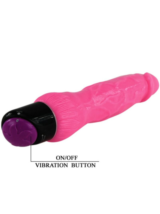 VIBRADOR REALISTICO ROSA 24 CM MULTIVELOCIDAD DE LA MARCA BAILE