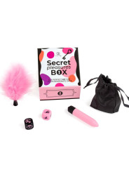 SECRET PLAY CAJA DE PLACERES PARA PAREJAS DADOS BALA VIBRADORA PLUMERO