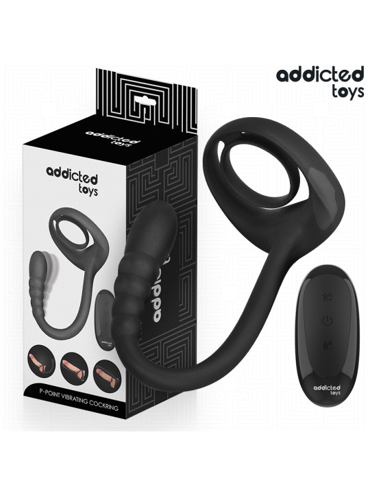 ADDICTED TOYS ANILLO PENE VIBRADOR PUNTOP CONTROL REMOTO