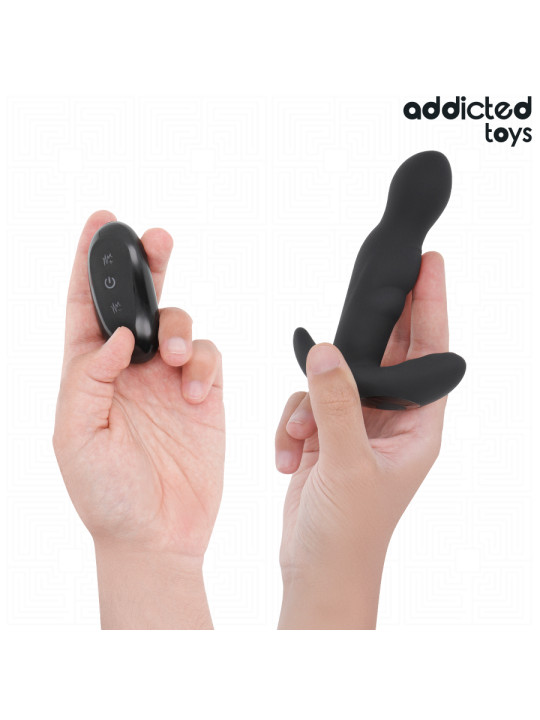 ADDICTED TOYS PLUG ANAL VIBRADOR ROTATORIO CONTROL REMOTO