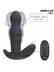 ADDICTED TOYS PLUG ANAL VIBRADOR ROTATORIO CONTROL REMOTO