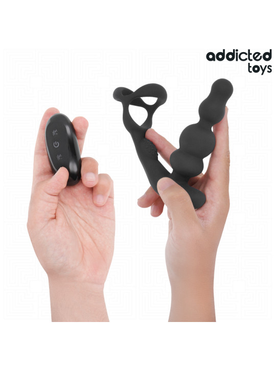 ADDICTED TOYS MASAJEADOR PROSTATICO ROTATORIO CONTROL REMOTO