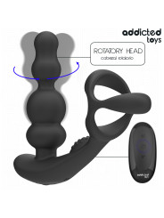 ADDICTED TOYS MASAJEADOR PROSTATICO ROTATORIO CONTROL REMOTO