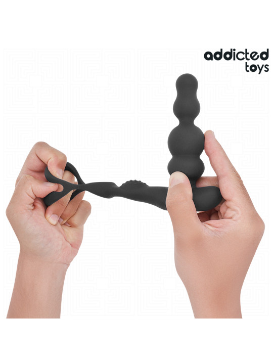 ADDICTED TOYS MASAJEADOR PROSTATICO ROTATORIO CONTROL REMOTO