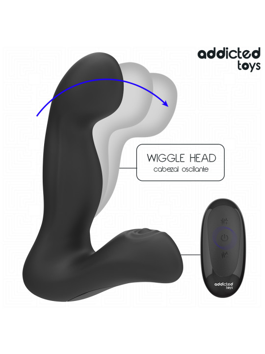 ADDICTED TOYS MASAJEADOR PROSTATICO OSCILANTE CON MODO PULSACIONES CONTROL REMOTO