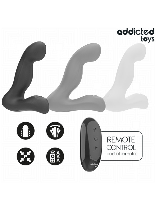 ADDICTED TOYS MASAJEADOR PROSTATICO OSCILANTE CON MODO PULSACIONES CONTROL REMOTO
