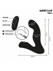 ADDICTED TOYS MASAJEADOR PROSTATICO OSCILANTE CON MODO PULSACIONES CONTROL REMOTO