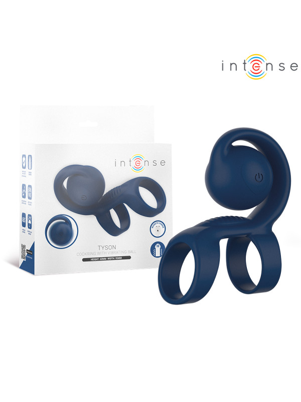 INTENSE TYSON ANILLO POTENCIADOR CON CARACOL VIBRADOR O 32 CM