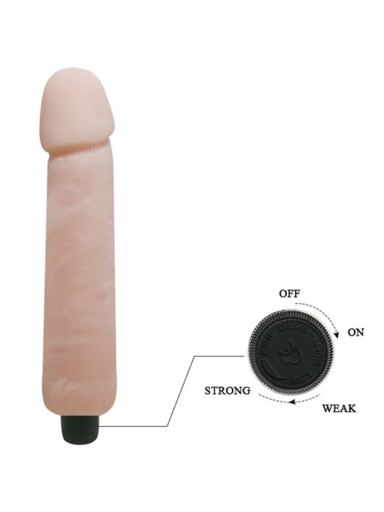 DILDO VIBRADOR REALÍSTICO 25 CM CON VIBRACIONES POTENTES DE LA MARCA BAILE VIBRATORS
