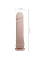 DILDO REALÍSTICO VIBRADOR 26 CM CON VENTOSA Y MANDO DE LA MARCA BAILE
