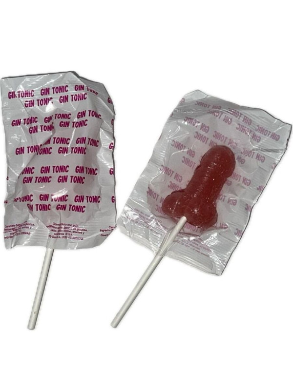 DIABLO GOLOSO 1 PIRULETA PENE GIN TONIC FRESA 10 ALCOHOL