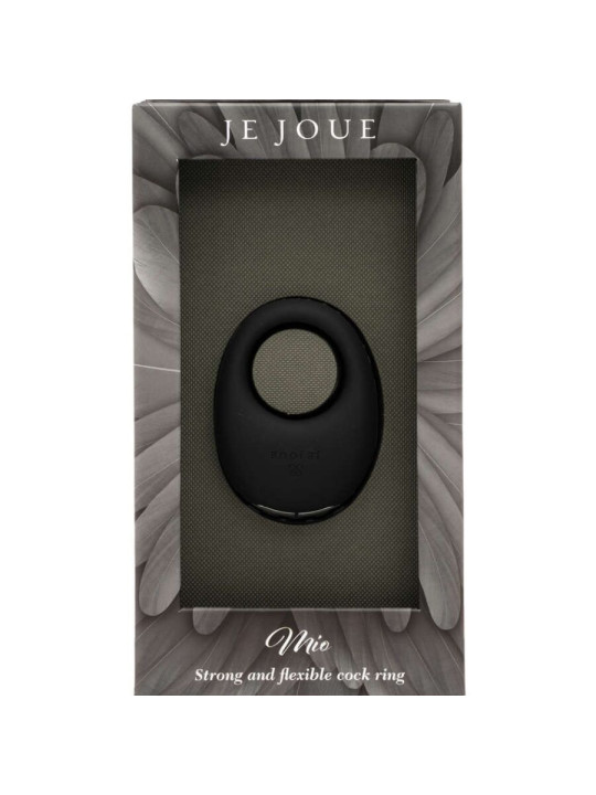 JE JOUE MIO ANILLO PARA EL PENE VIBRADOR FUERTE Y FLEXIBLE NEGRO