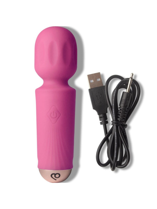 ROCKS OFF MINI VARITA RECARGABLE 16 FUNCIONES FUCSIA