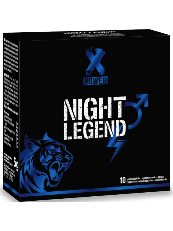 XPOWER NIGHT LEGEND ESTIMULANTE DE ACCION RAPIDA ERECCION Y RENDIMIENTO 10 CAPSULAS