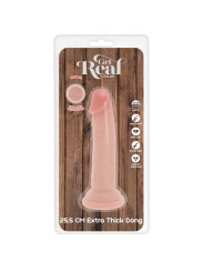 GET REAL DILDO DELUXE DONG GRUESO DE DOBLE DENSIDAD TPE 255 CM