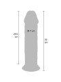 GET REAL DILDO DELUXE DONG GRUESO DE DOBLE DENSIDAD TPE 32 CM