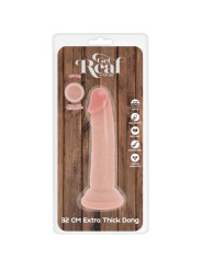 GET REAL DILDO DELUXE DONG GRUESO DE DOBLE DENSIDAD TPE 32 CM