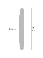 GET REAL DILDO DOBLE DONG DE SILICONA CARAMELO 35 CM