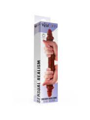 GET REAL DILDO DOBLE DONG DE SILICONA CARAMELO 35 CM