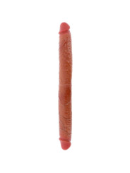 GET REAL DILDO DOBLE DONG DE SILICONA CARAMELO 46 CM