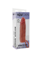 GET REAL FUNDA HYDRATED SKIN DE SILICONA PARA PENE CARAMELO 16 CM