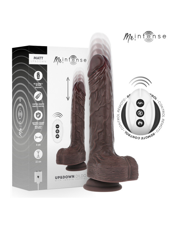 MR INTENSE MATT REALISTICO MULTIFUNCION CON VIBRACION UP AND DOWN CONTROL REMOTO 22 CM O 4 CM